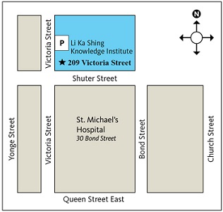 Map courtesy of St. Michael's Hospital